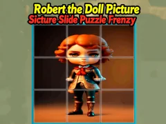 Jogo Robert the Doll Picture Slide Puzzle Frenzy online