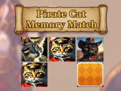 Jogo Jogo de Memória do Gato Pirata online Jogo Jogo de Memória do Gato Pirata online