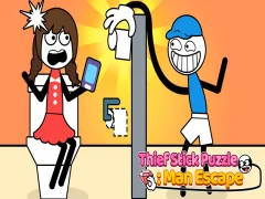 Jogo Ladrão Stick Puzzle Man Escape online