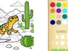 Jogo Livro para colorir de animais desertos para crianças online