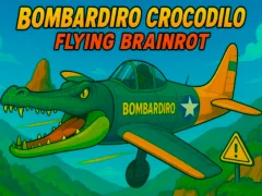 Jogo Bombardiro Crocodilo voando Brainrot online