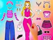 Jogo Diário da boneca de papel: Vista-se DIY online