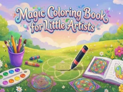 Jogo Livro de colorir mágico para pequenos artistas online