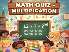 Jogo Questionário de Matemática — Multiplicação online