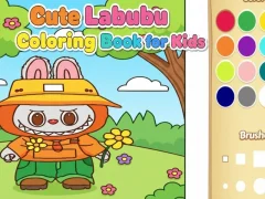 Jogo Lindo livro de colorir Labubu para crianças online Jogo Lindo livro de colorir Labubu para crianças online