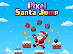 Jogo Pixel Papai Noel Salto online