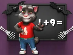 Jogo Desafio de matemática do Halloween Tom online Jogo Desafio de matemática do Halloween Tom online