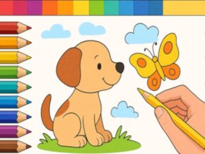Jogo Desenhe com lápis Livro para colorir! online
