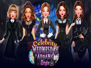 Jogo Celebrity Wednesday Addams Style online
