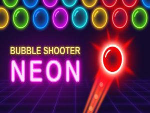 Jogo Néon de atirador de bolhas online