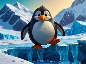 Jogo Desafio de moeda de salto para slides do pinguim online