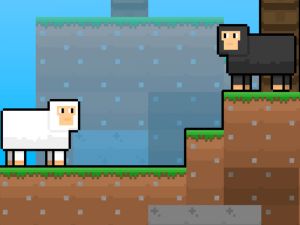 Jogo Bloco de céu de ovelha fofo online