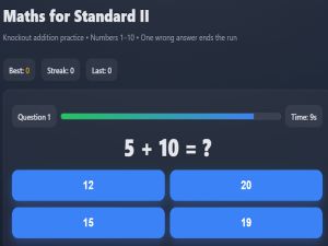 Jogo Matemática para o padrão II online