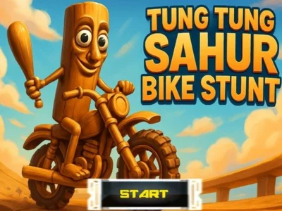 Jogo Acrobacias de bicicleta Tung Tung Sahur online