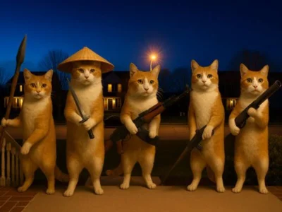 Jogo Evolução do gato com uma arma Clicker online