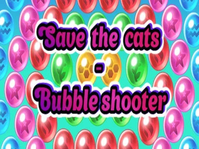 Jogo Salvar o atirador de bolha dos gatos online