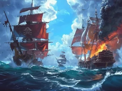 Jogo Navios piratas: construa e lute online Jogo Navios piratas: construa e lute online
