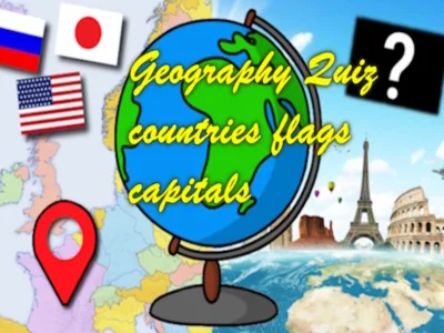 Jogo Quiz de geografia países sinalizam capitais online