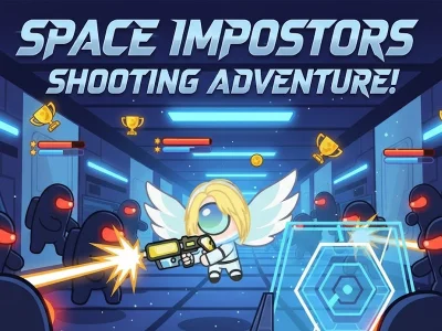 Jogo Aventura de tiro com impostores espaciais online