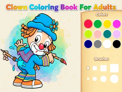 Jogo Livro para colorir de palhaços para adultos online
