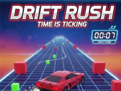 Jogo O tempo do Drift Rush está passando online