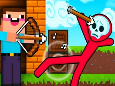 Jogo Noob Archer vs Stickman Zumbi online