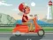 Jogo Colorir Passeio de Scooter na Cidade online