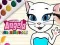 Jogo Livro de Colorir da Talking Angela online
