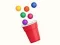 Jogo Coletar bolas em um copo online