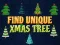 Jogo Encontre a Árvore de Natal Única online