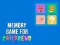 Jogo Jogo da memória para crianças online