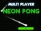 Jogo Neon Pong Multijogador online Jogo Neon Pong Multijogador online