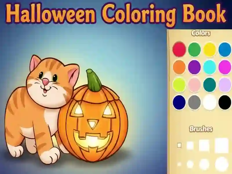 Jogo Livro para colorir de Halloween online Jogo Livro para colorir de Halloween online