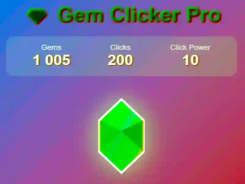 Jogo Gem Clicker Pro online Jogo Gem Clicker Pro online