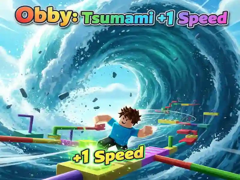 Jogo Obby: Tsunami +1 velocidade online