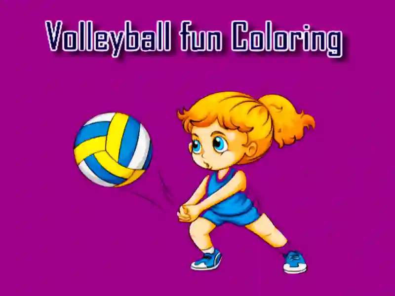 Jogo Coloração divertida de vôlei online