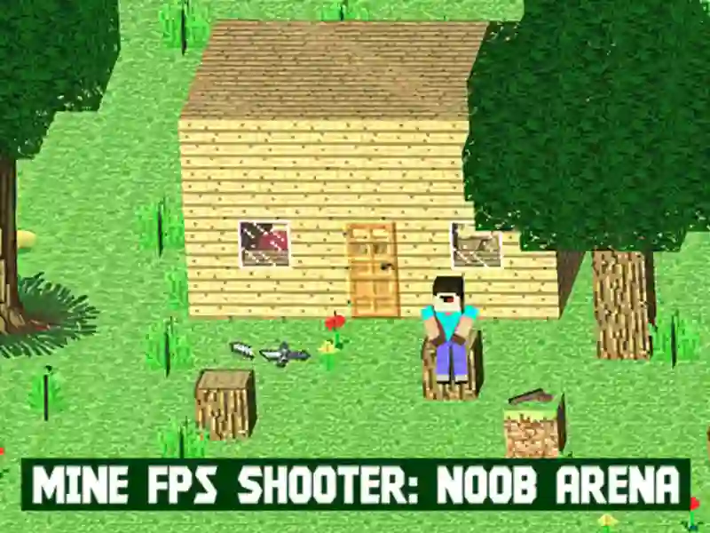 Jogo Mine FPS Shooter: Noob Arena online