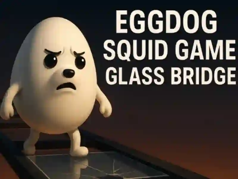 Jogo Eggdog Squid Game Glass Bridge online