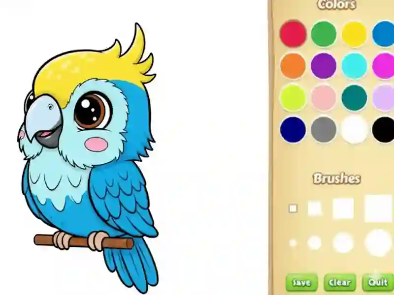 Jogo Livro para Colorir Animal Kawaii online
