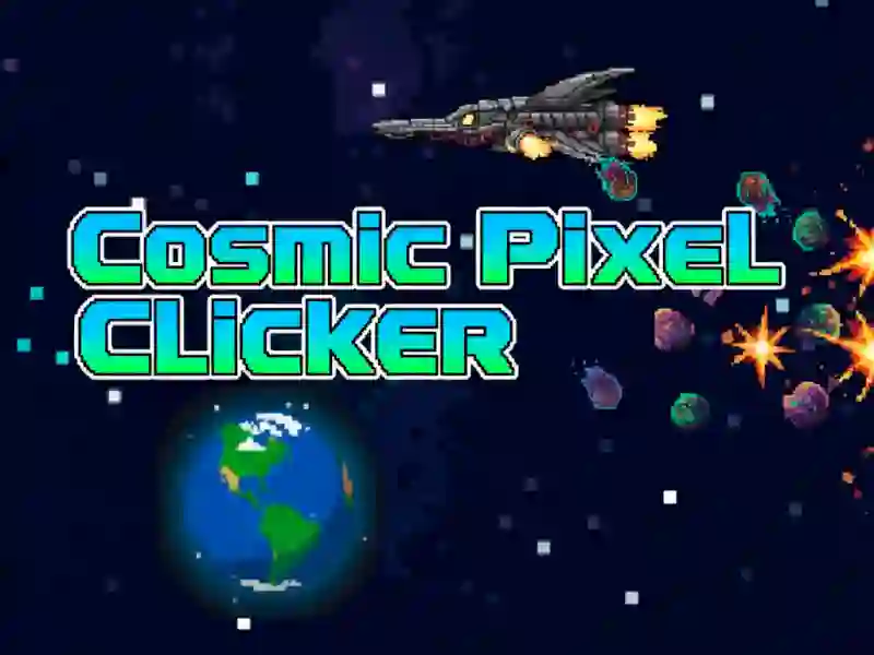 Jogo Clicker de pixel cósmico online