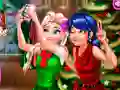 Jogo Selfie de Joaninha e Elsa no Natal online Jogo Selfie de Joaninha e Elsa no Natal online