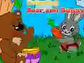 Jogo Colorindo Urso e Coelho online