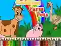 Jogo Colorindo Animais de Fazenda online