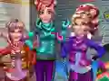 Jogo Férias de Inverno das Princesas online