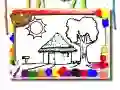 Jogo De Volta à Escola: Livro de Colorir Casa online