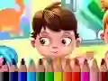 Jogo De Volta às Aulas: Livro de Colorir para Bebês online