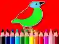 Jogo De Volta À Escola: Livro de Colorir Pássaros online