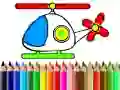 Jogo De Volta às Aulas: Colorir Helicópteros online