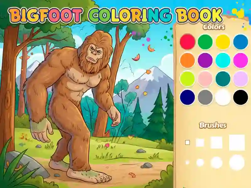 Jogo Livro para colorir Pé Grande online