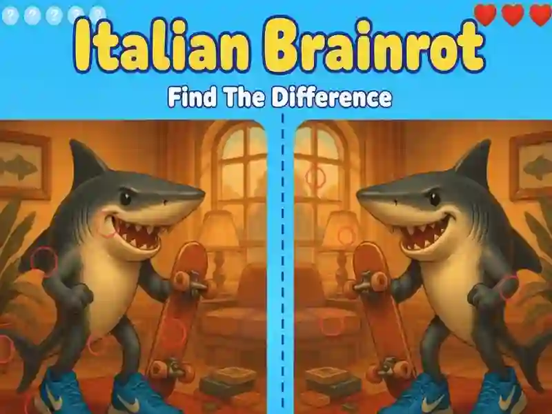 Jogo Brainrot Italiano: Encontre a Diferença online Jogo Brainrot Italiano: Encontre a Diferença online